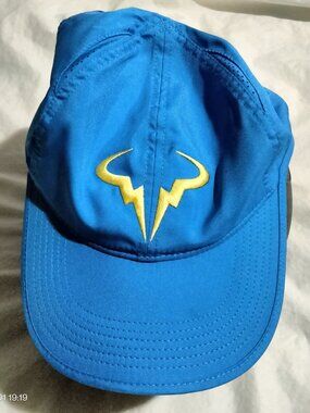 NWT Nike Rafa Nadal Dri-FIT Club Cap Tennis Hat FB5600-406 BLUE Size M/L